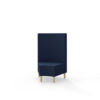 Modulsofa Snake hjørne 45° treben sh 43 medium rygg