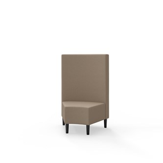 Modulsofa Snake hjørne 45° treben sh 43 medium rygg