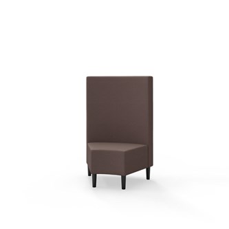 Modulsofa Snake hjørne 45° treben sh 43 medium rygg