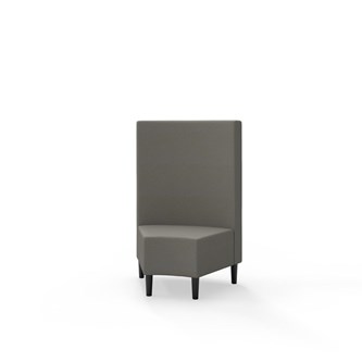 Modulsofa Snake hjørne 45° treben sh 43 medium rygg