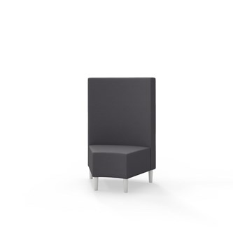 Modulsofa Snake hjørne 45° treben sh 43 medium rygg