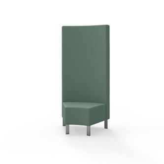 Modulsofa Snake hjørne 45° metallben sh 43 høy rygg