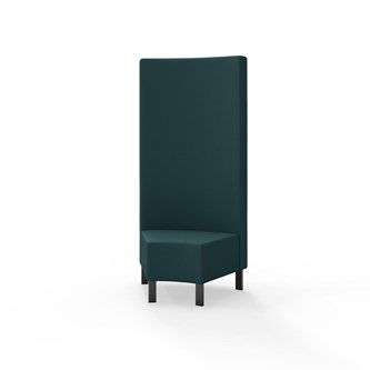 Modulsofa Snake hjørne 45° metallben sh 43 høy rygg