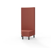 Modulsofa Snake hjørne 45° metallben sh 43 høy rygg