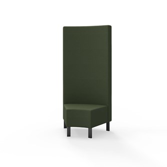 Modulsofa Snake hjørne 45° metallben sh 43 høy rygg