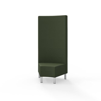 Modulsofa Snake hjørne 45° metallben sh 43 høy rygg