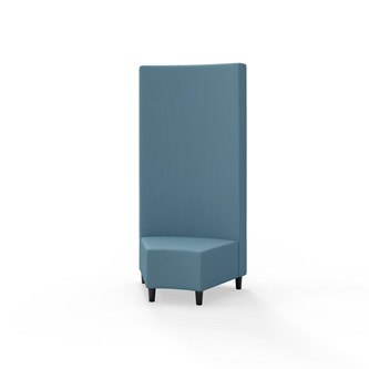 Modulsofa Snake hjørne 45° treben sh 37,5 høy rygg