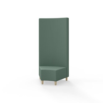 Modulsofa Snake hjørne 45° treben sh 37,5 høy rygg