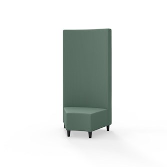 Modulsofa Snake hjørne 45° treben sh 37,5 høy rygg