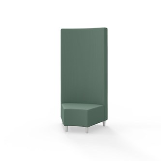 Modulsofa Snake hjørne 45° treben sh 37,5 høy rygg