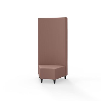 Modulsofa Snake hjørne 45° treben sh 37,5 høy rygg