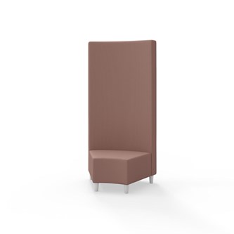 Modulsofa Snake hjørne 45° treben sh 37,5 høy rygg