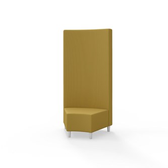 Modulsofa Snake hjørne 45° treben sh 37,5 høy rygg