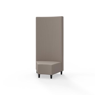 Modulsofa Snake hjørne 45° treben sh 37,5 høy rygg