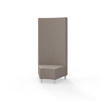 Modulsofa Snake hjørne 45° treben sh 37,5 høy rygg