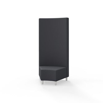 Modulsofa Snake hjørne 45° treben sh 37,5 høy rygg