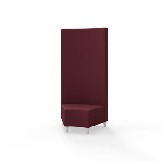 Modulsofa Snake hjørne 45° treben sh 37,5 høy rygg