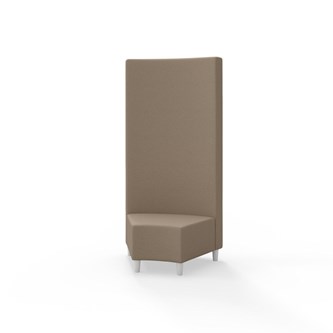 Modulsofa Snake hjørne 45° treben sh 37,5 høy rygg