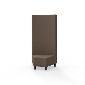 Modulsofa Snake hjørne 45° treben sh 37,5 høy rygg