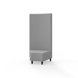 Modulsofa Snake hjørne 45° treben sh 37,5 høy rygg