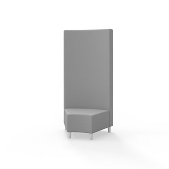 Modulsofa Snake hjørne 45° treben sh 37,5 høy rygg