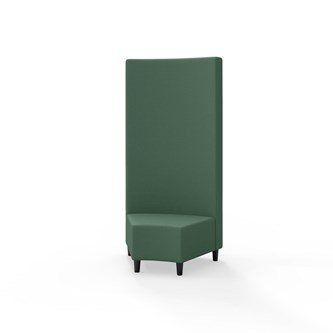 Modulsofa Snake hjørne 45° treben sh 37,5 høy rygg