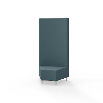 Modulsofa Snake hjørne 45° treben sh 37,5 høy rygg