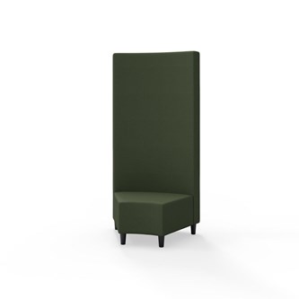 Modulsofa Snake hjørne 45° treben sh 37,5 høy rygg