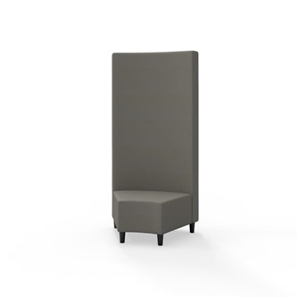 Modulsofa Snake hjørne 45° treben sh 37,5 høy rygg