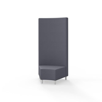 Modulsofa Snake hjørne 45° treben sh 37,5 høy rygg