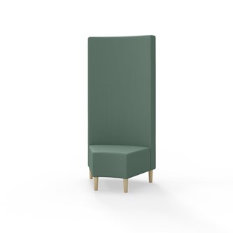 Modulsofa Snake hjørne 45° treben sh 43 høy rygg