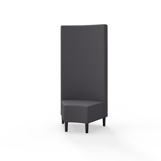Modulsofa Snake hjørne 45° treben sh 43 høy rygg