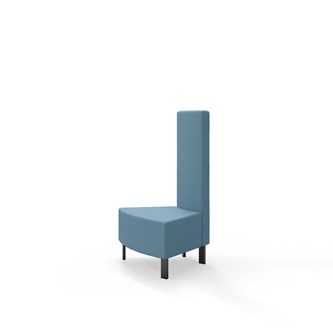 Modulsofa Snake innerhjørne 45° metallben sh 43 medium rygg