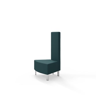 Modulsofa Snake innerhjørne 45° metallben sh 43 medium rygg