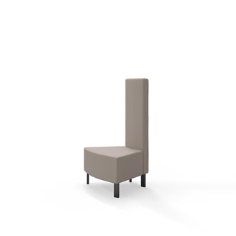 Modulsofa Snake innerhjørne 45° metallben sh 43 medium rygg