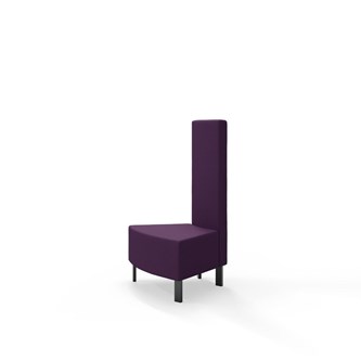 Modulsofa Snake innerhjørne 45° metallben sh 43 medium rygg