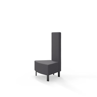 Modulsofa Snake innerhjørne 45° metallben sh 43 medium rygg