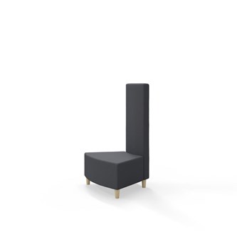 Modulsofa Snake innerhjørne 45° treben sh 37,5 medium rygg