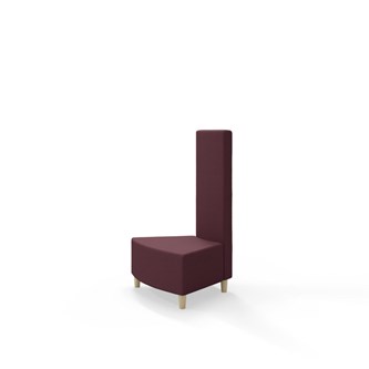 Modulsofa Snake innerhjørne 45° treben sh 37,5 medium rygg