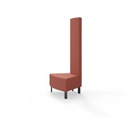 Modulsofa Snake innerhjørne 45° metallben sh 43 høy rygg