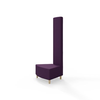 Modulsofa Snake innerhjørne 45° treben sh 37,5 høy rygg