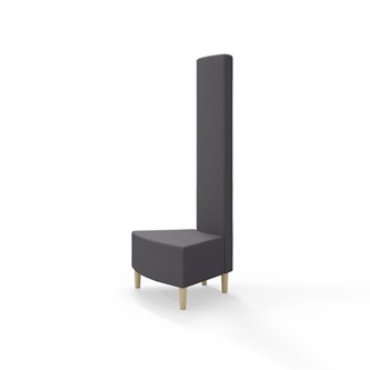 Modulsofa Snake innerhjørne 45° treben sh 43 høy rygg