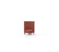Modulsofa Snake hjørne 90° R12 rund metallben sh 43 medium rygg