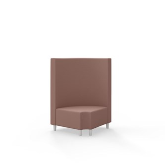 Modulsofa Snake hjørne 90° R12 rund treben sh 37,5 medium rygg