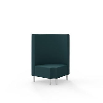 Modulsofa Snake hjørne 90° R12 rund treben sh 43 medium rygg