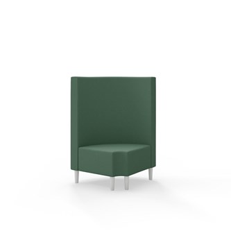 Modulsofa Snake hjørne 90° R12 rund treben sh 43 medium rygg