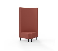 Modulsofa Snake hjørne 90° R12 rund treben sh 43 høy rygg