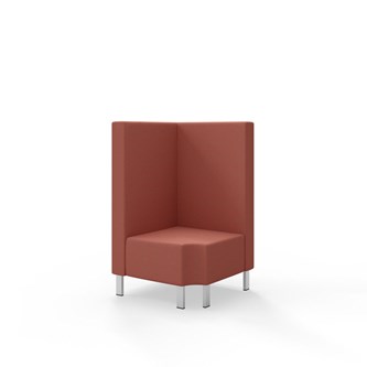 Modulsofa Snake hjørne 90° R12 metallben sh 43 medium rygg