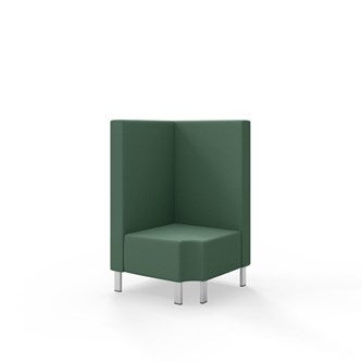 Modulsofa Snake hjørne 90° R12 metallben sh 43 medium rygg