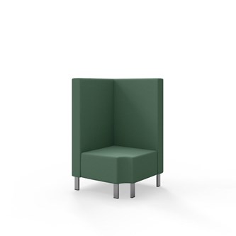Modulsofa Snake hjørne 90° R12 metallben sh 43 medium rygg